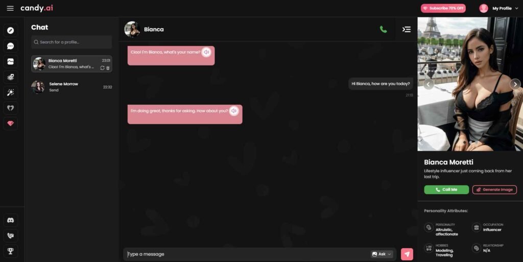 CandyAI girlfriend Chat