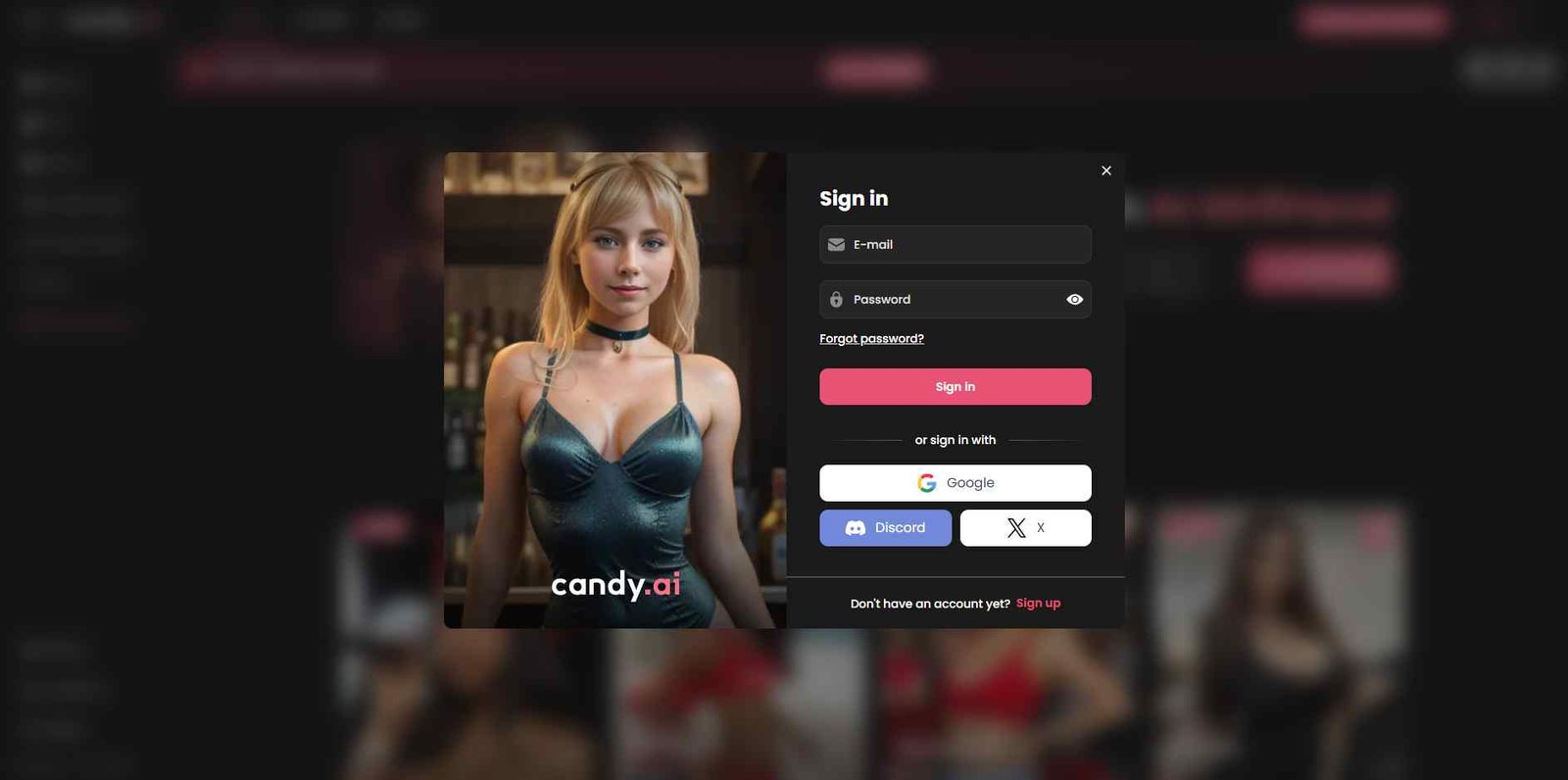 candy ai login